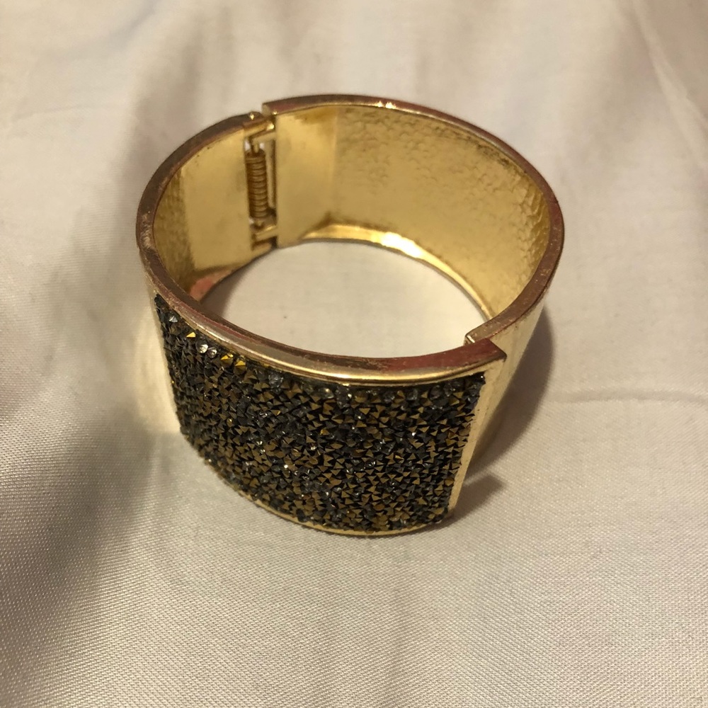 Gold cuff bracelet